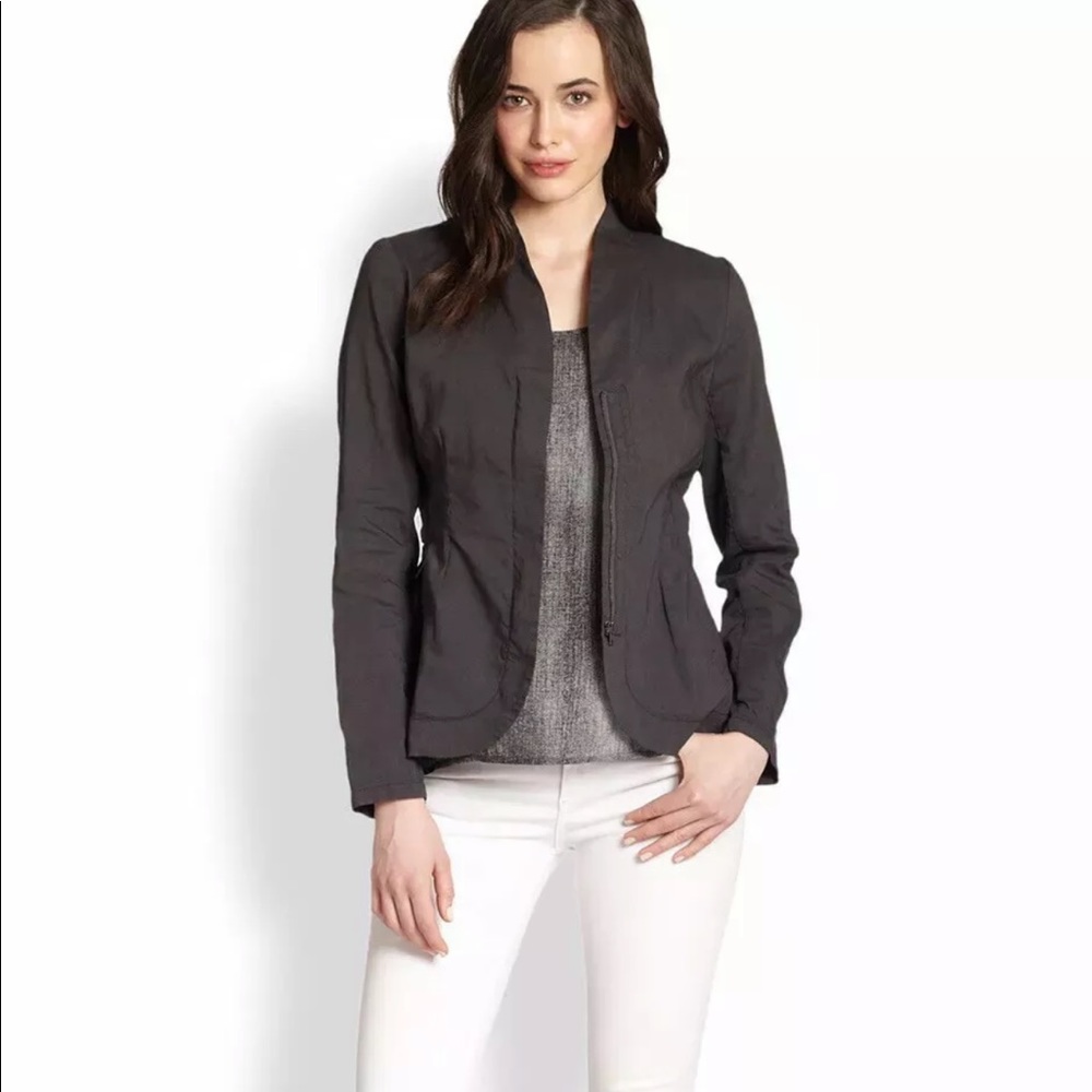 Eileen Fisher Jacket Organic Linen Blend Sz L